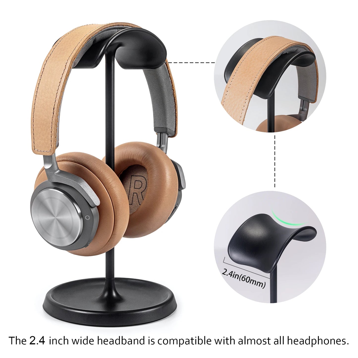 Curved Headphone Stand Sturdy Non-Slip Heavy Base - Morning Loadout