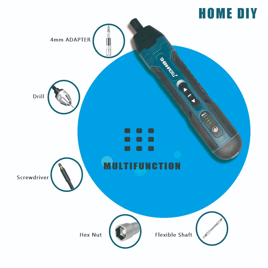 Cordless Electric Screwdriver Rechargeable 1300mah Lithium Battery - Morning Loadout