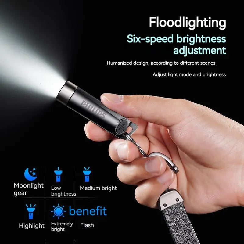 NEW EDC Flashlight LED Rechargeable Mini - Morning Loadout