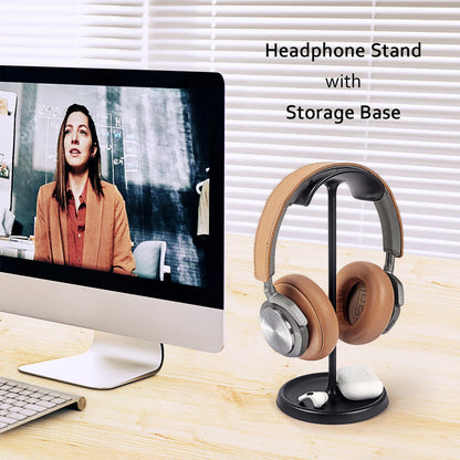 Curved Headphone Stand Sturdy Non-Slip Heavy Base - Morning Loadout