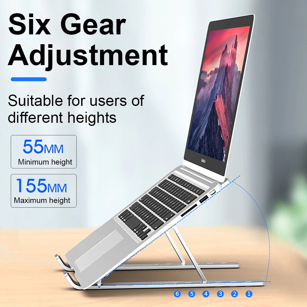 Aluminum Alloy N3 Laptop Holder Stand Adjustable Foldable Portable - Morning Loadout