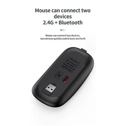 Gray Bluetooth 5.0 & 2.4G Wireless Keyboard Mouse - Morning Loadout